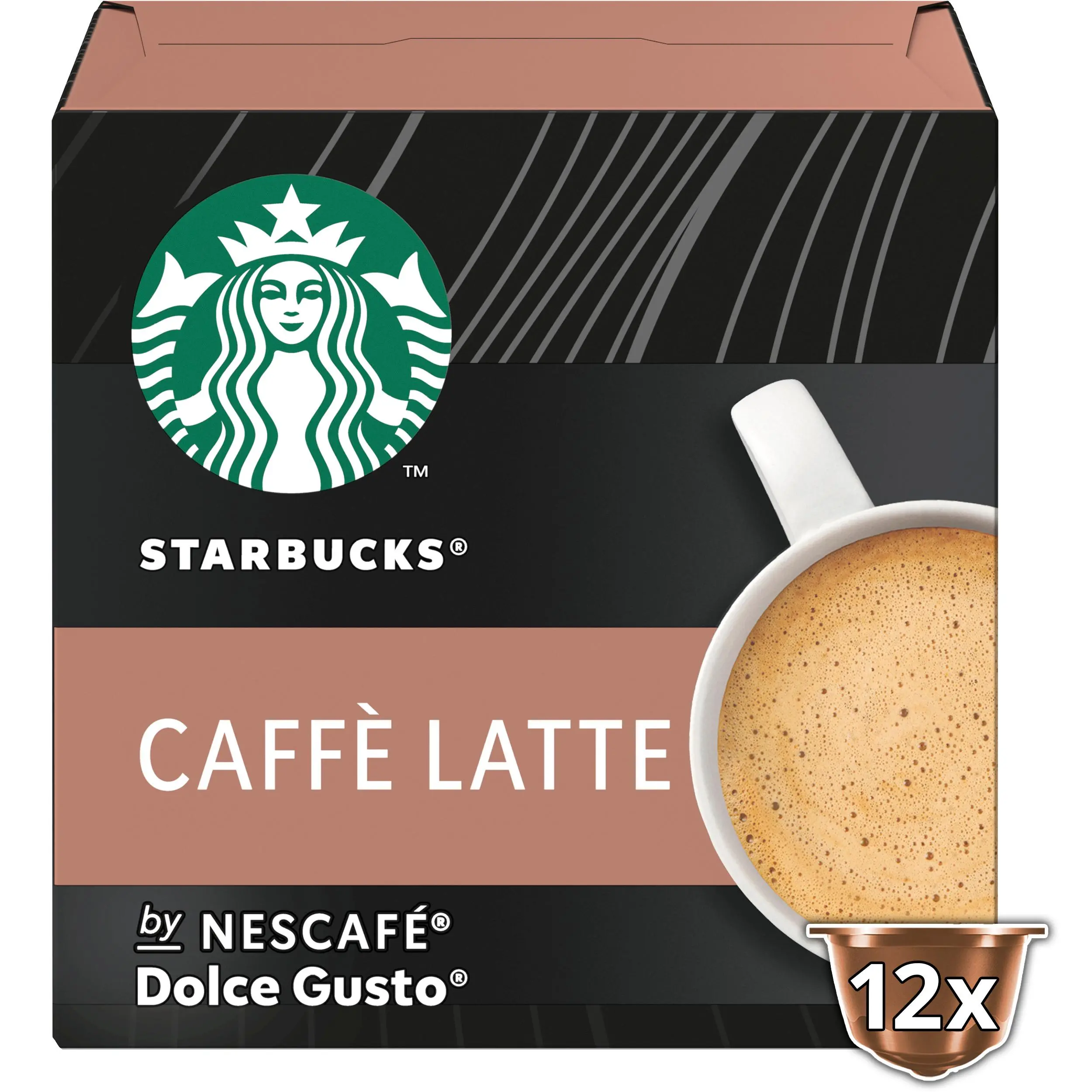 Kapsułki Starbucks Nescafe Dolce Gusto Caffe Latte 12szt.