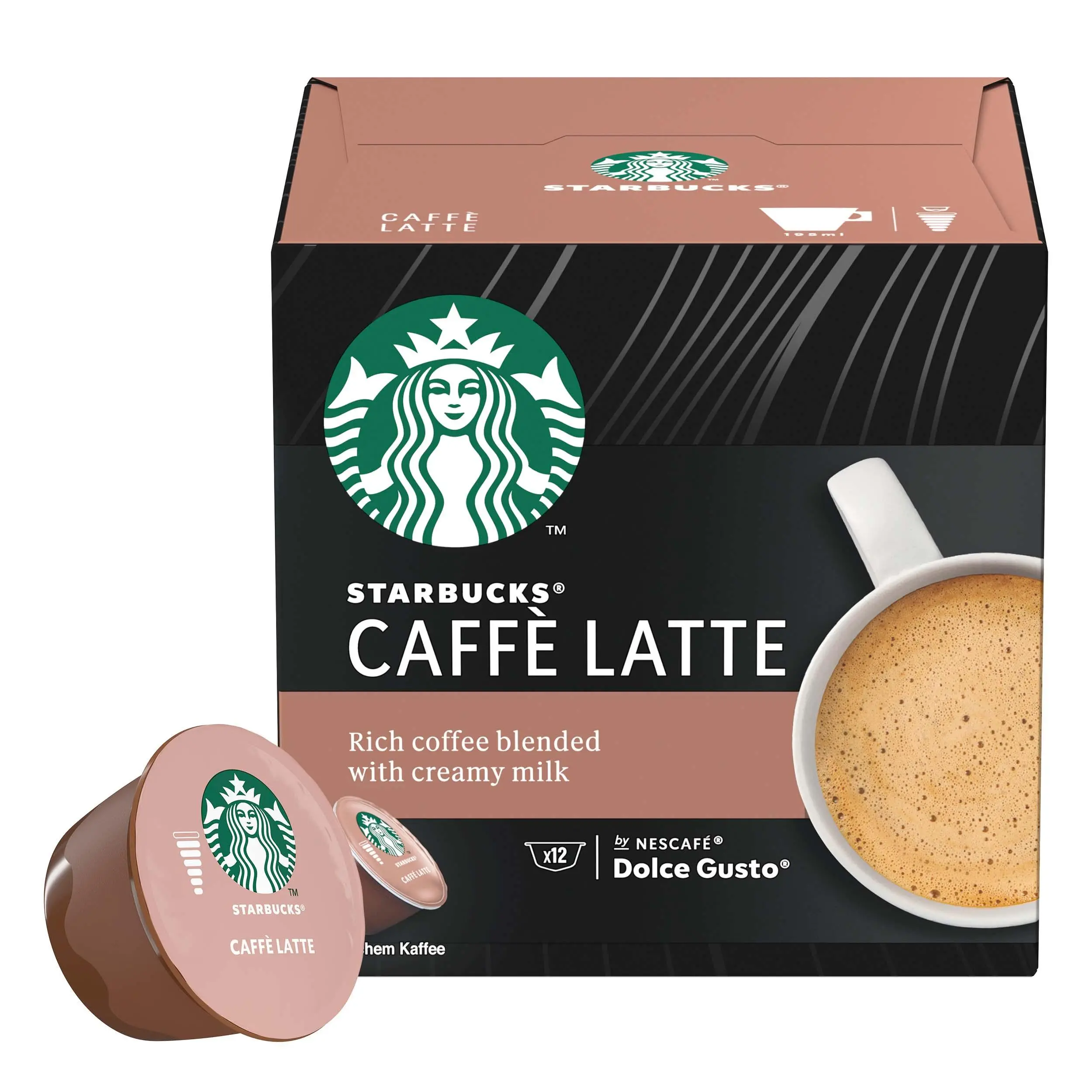 Kapsułki Starbucks Nescafe Dolce Gusto Caffe Latte 12szt.