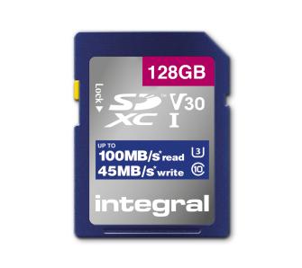 Karta pamięci Integral High Speed SDXC 128GB V30 UHS-I U3