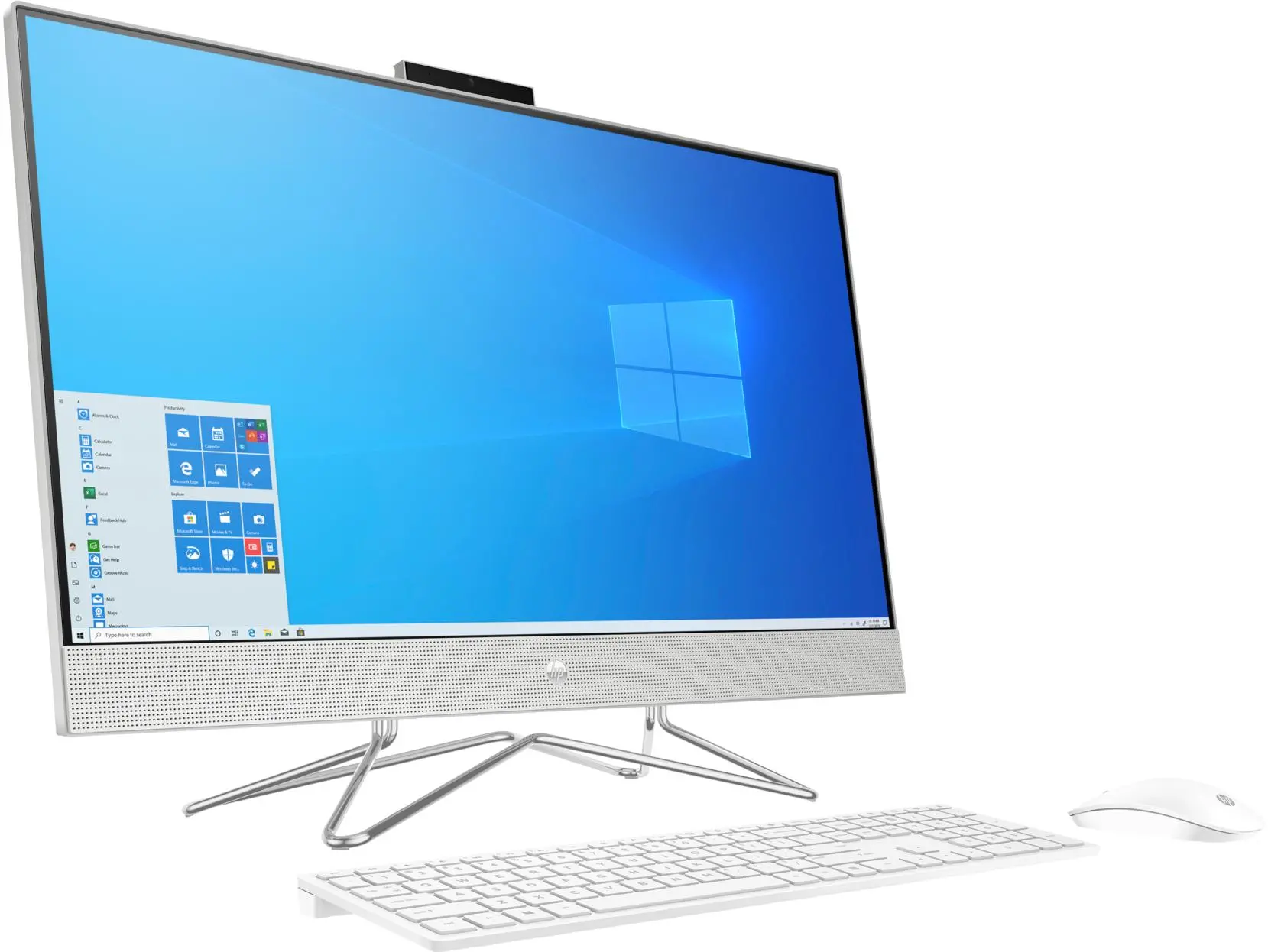 Komputer HP AiO 27-dp0122nw R5 4500U 27" 16GB RAM 512GB Dysk SSD Win11 Srebrny