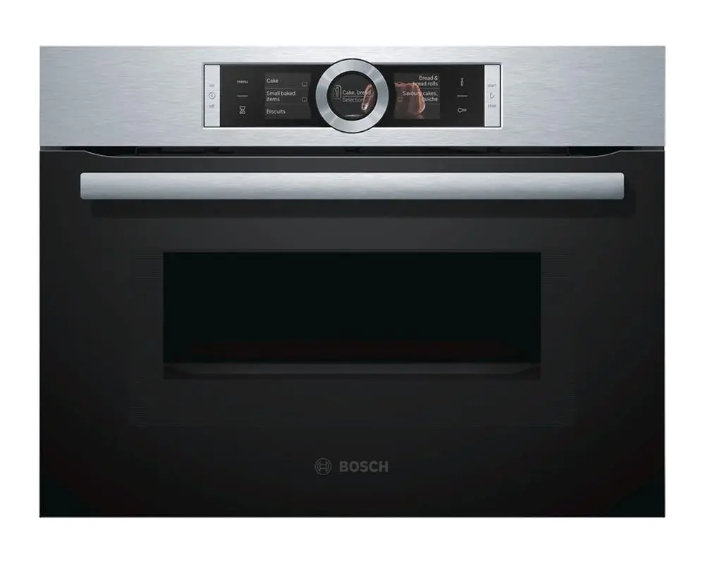 Bosch Serie 8 CMG636BS1 Termoobieg Srebrno-czarny