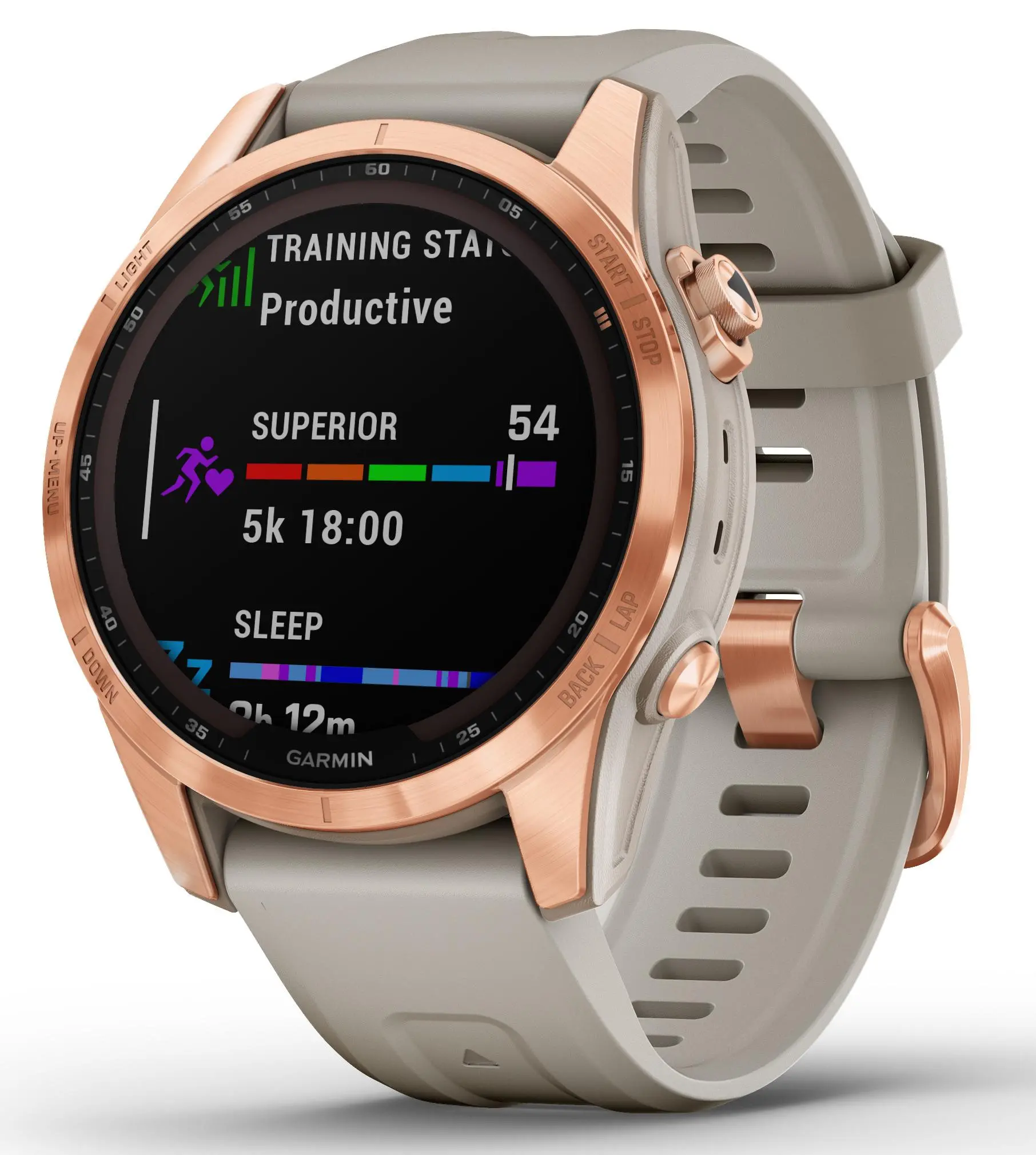 Smartwatch Garmin Fenix 7S Solar 42mm Różowe złoto