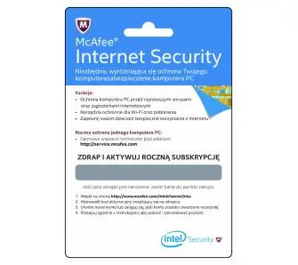 Antywirus McAfee Internet Security