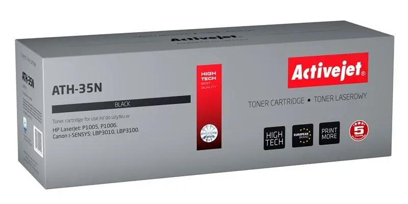 Toner ActiveJet ATH-35N (zamiennik CB435A nr 35A) Czarny