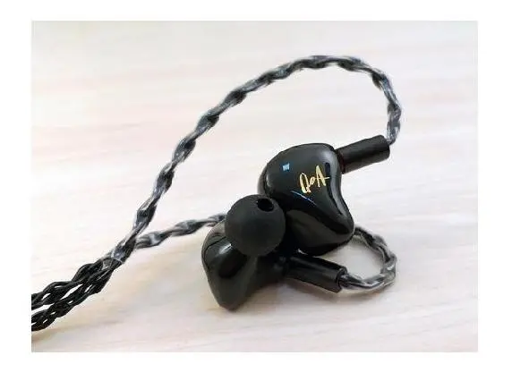 Słuchawki przewodowe Queen of Audio Pink Lady Black Dokanałowe Czarny