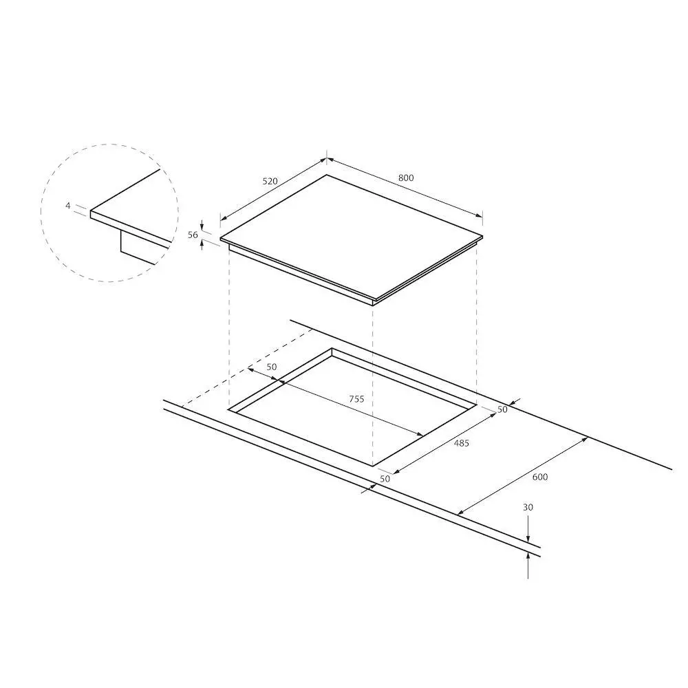 Płyta indukcyjna Haier I-Move 6 HAMTSJ86MC/1 80cm