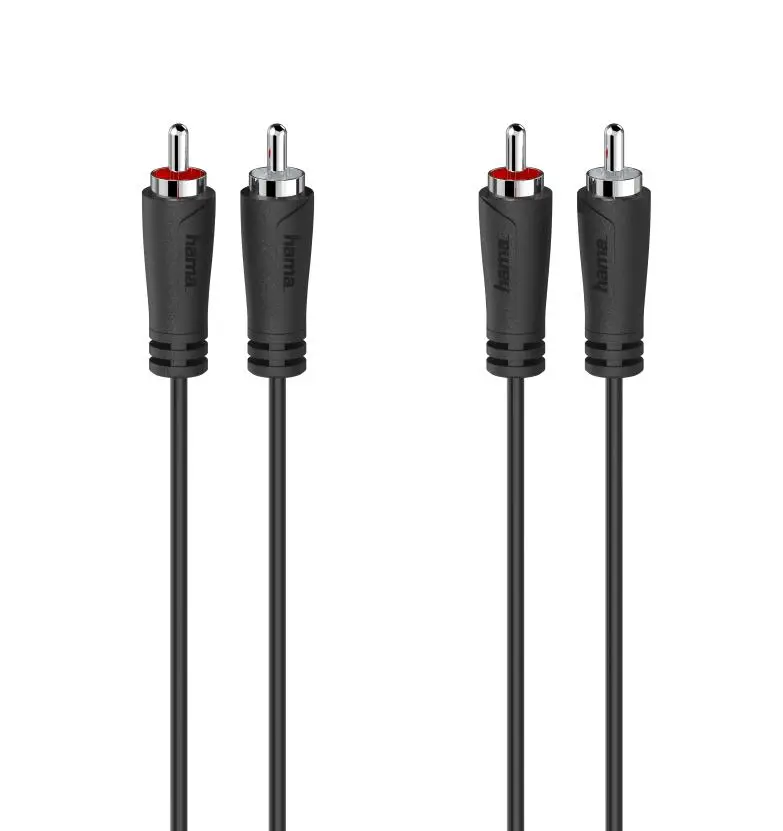 Kabel audio Hama 00205258 2x RCA 3m Czarny