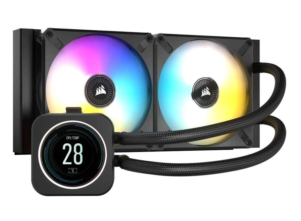 Chłodzenie Corsair iCUE H100i Elite LCD Czarny