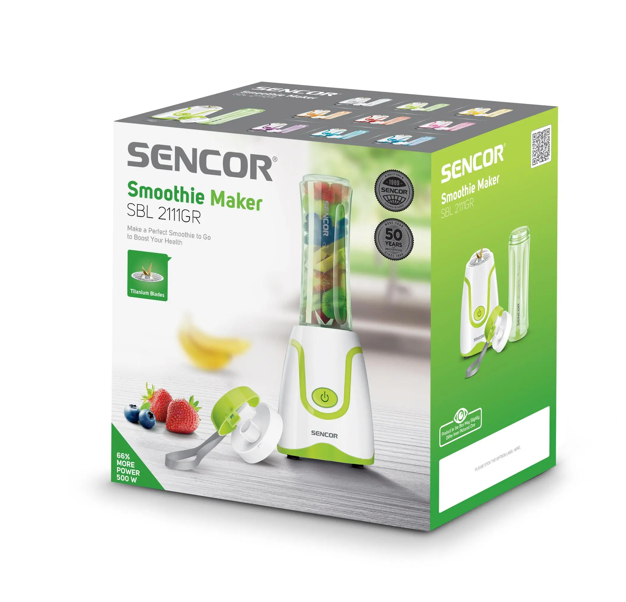 Blender kielichowy Sencor SBL 2111GR 0,6l Butelka
