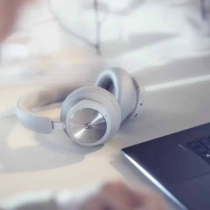 Słuchawki bezprzewodowe z mikrofonem Bang & Olufsen Beoplay Portal PC i PlayStation Nauszne Szary