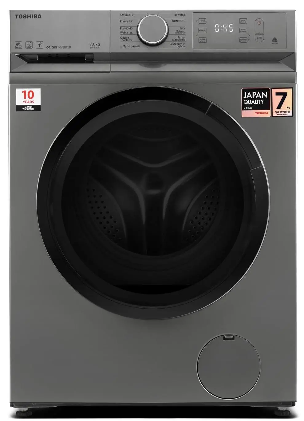 Pralka Toshiba TW-BL80A2PL (SS) Slim 7kg 1200obr/min Zdalne sterowanie
