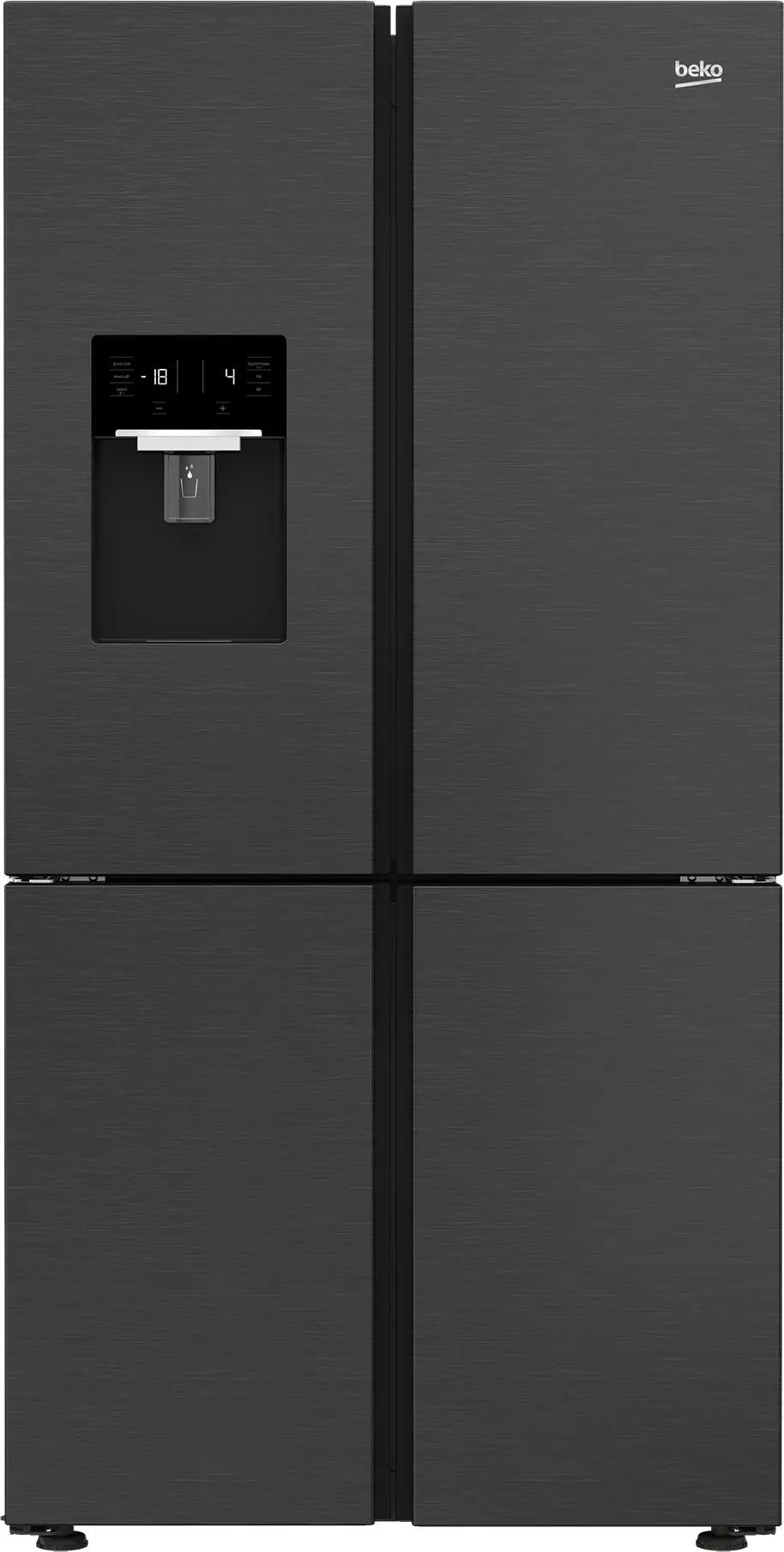 Lodówka Beko GN1426233ZDRXN Pełny No Frost 182cm Dystrybutor wody Dark Inox