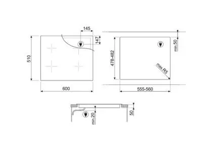 Płyta indukcyjna Smeg SI4642D 60cm
