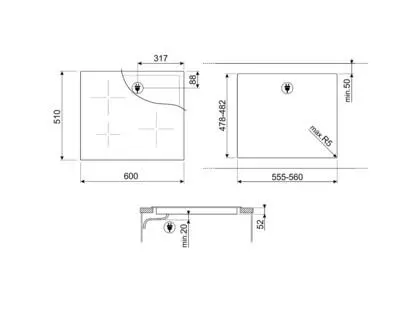 Płyta indukcyjna Smeg SI2641D 60cm
