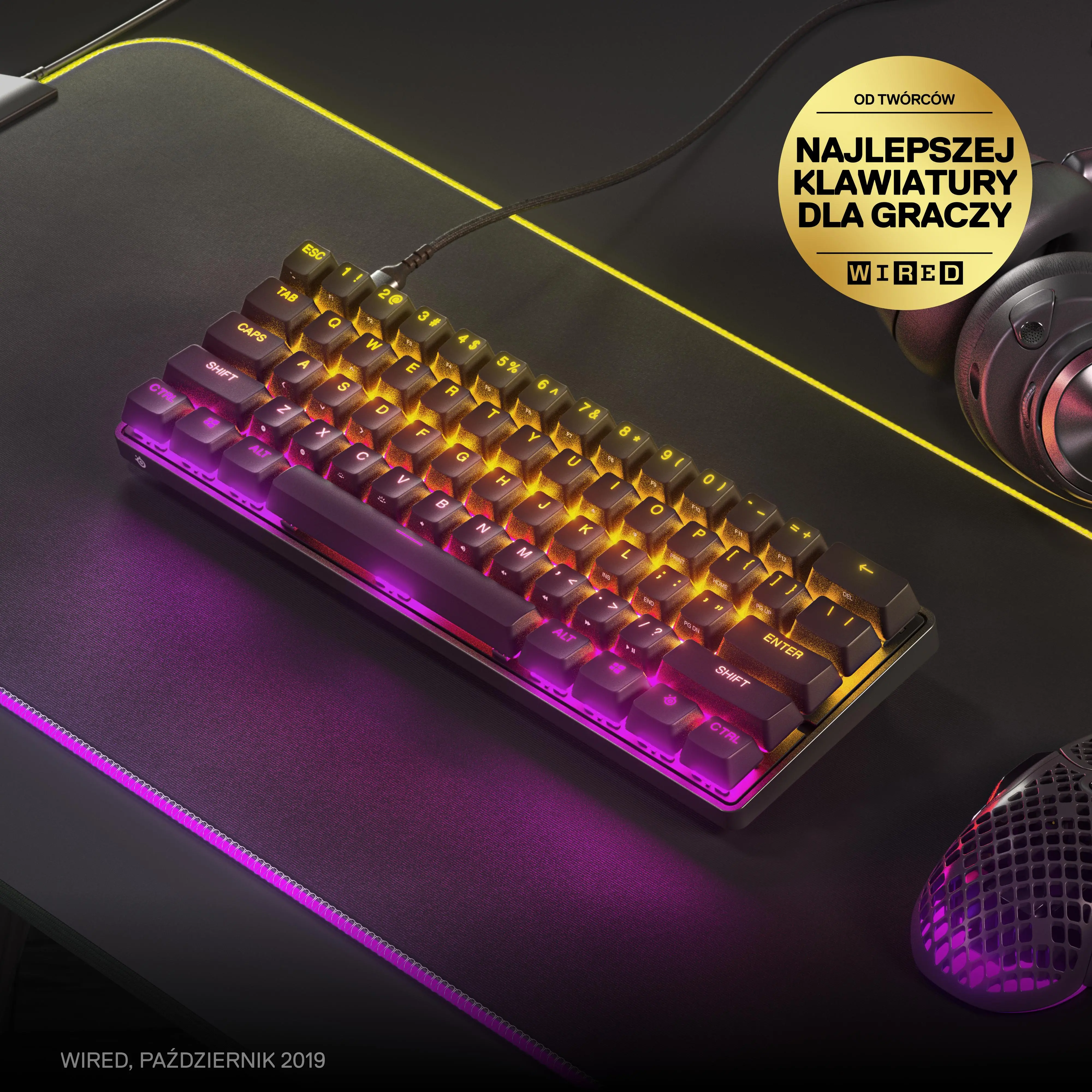 Klawiatura mechaniczna SteelSeries Apex 9 Mini Czarny