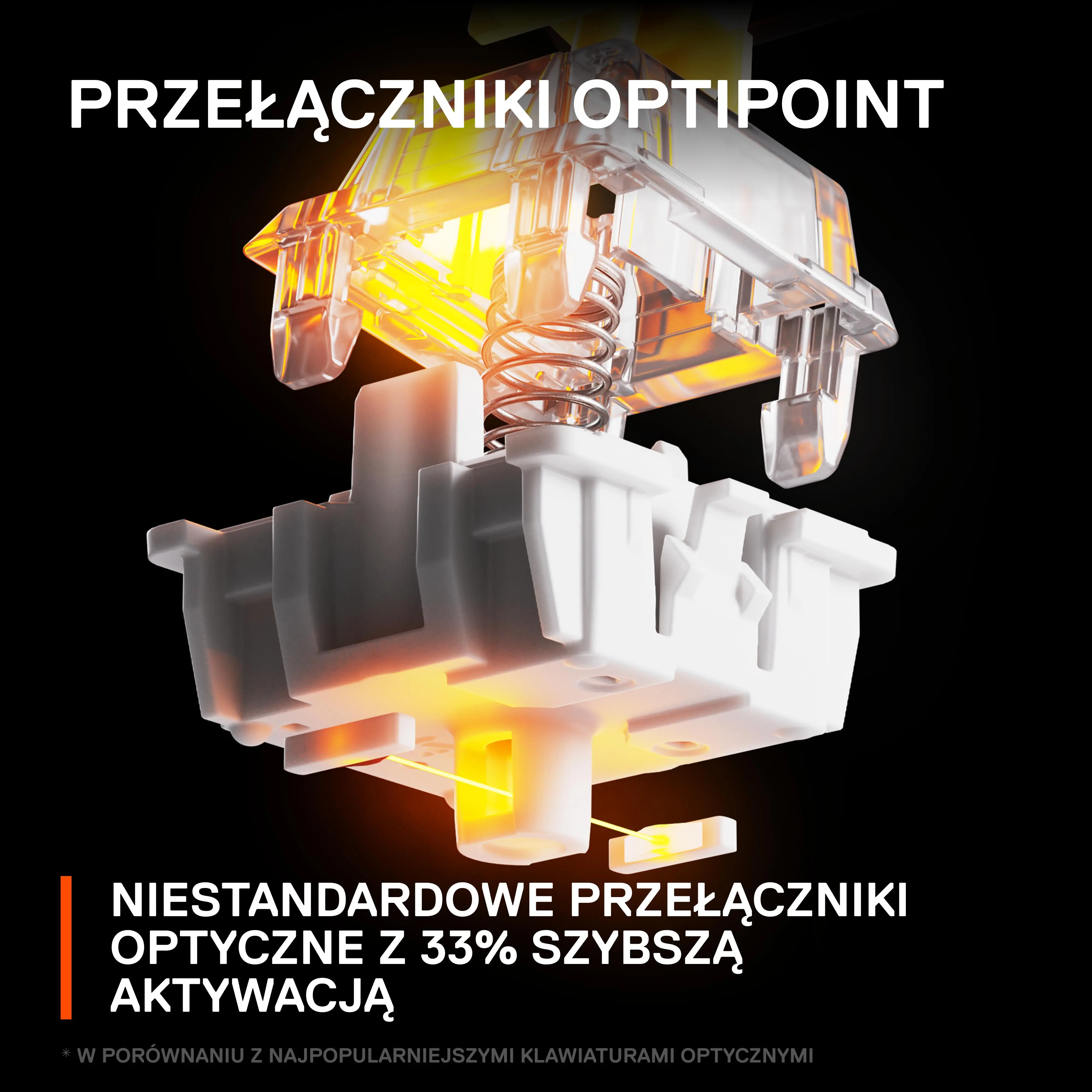 Klawiatura mechaniczna SteelSeries Apex 9 Mini Czarny