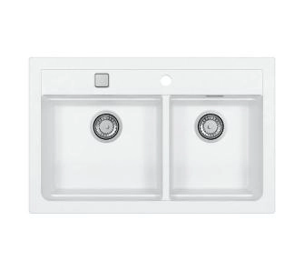 Zlewozmywak Alveus Atrox 50 1131997 Granitowy Biały