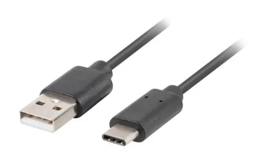 Kabel Lanberg USB do USB-C QC3,0 0,5m Czarny