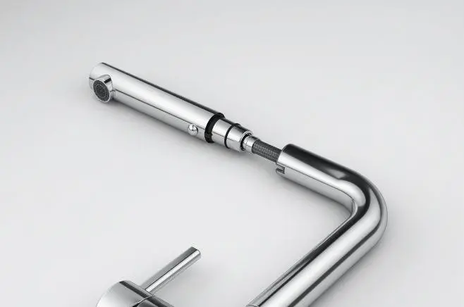 Bateria Franke Active L Pull-Out Chrom Mosiądz