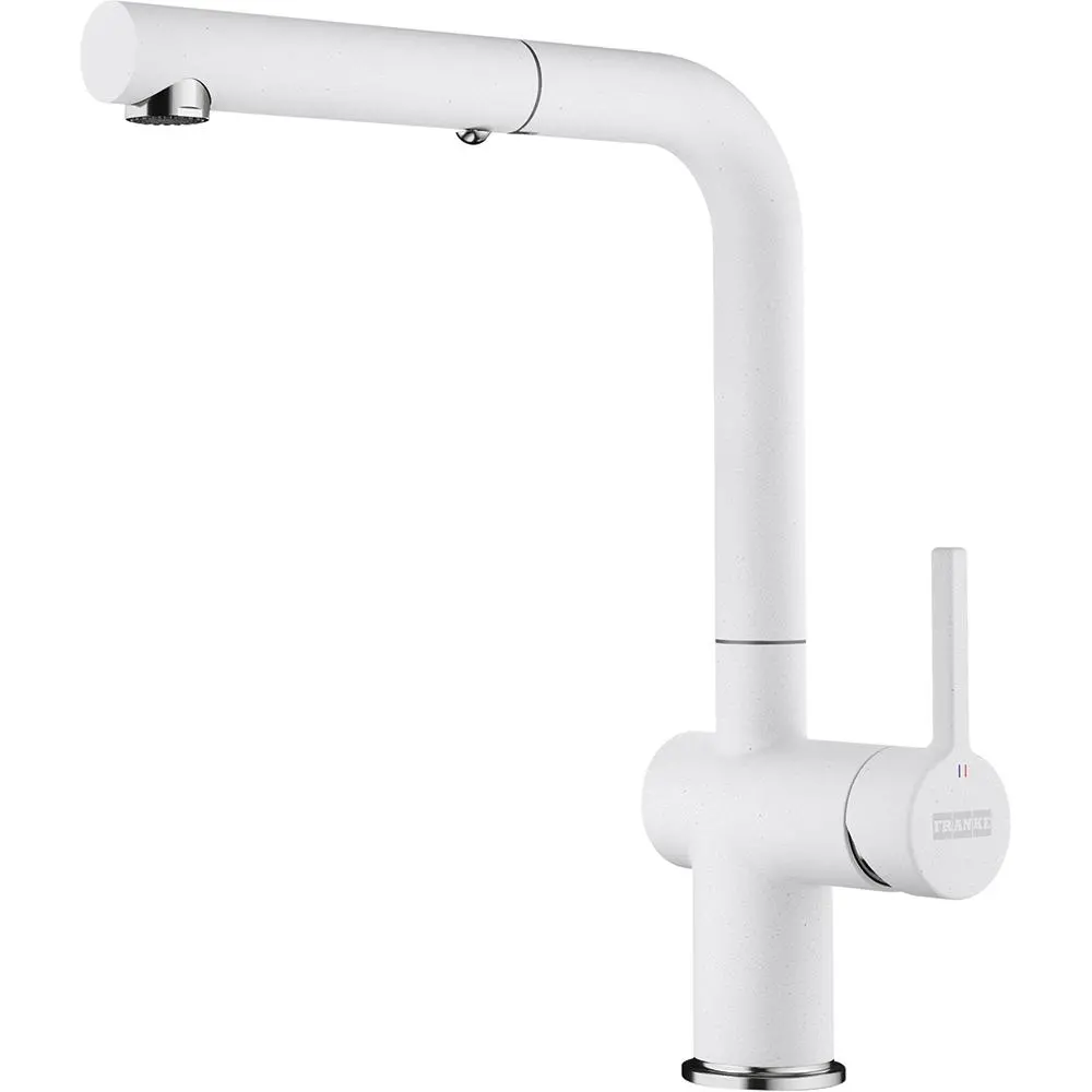 Bateria Franke Active Pull-Out Biały Mosiądz