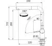 Bateria Franke Active Pull-Out Spray Chrom/Onyx Mosiądz