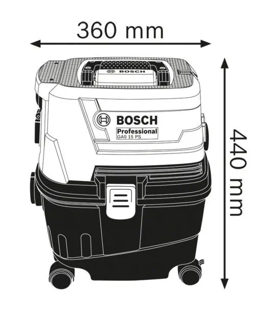 Odkurzacz przemysłowy Bosch Professional GAS 15 1100W 8l