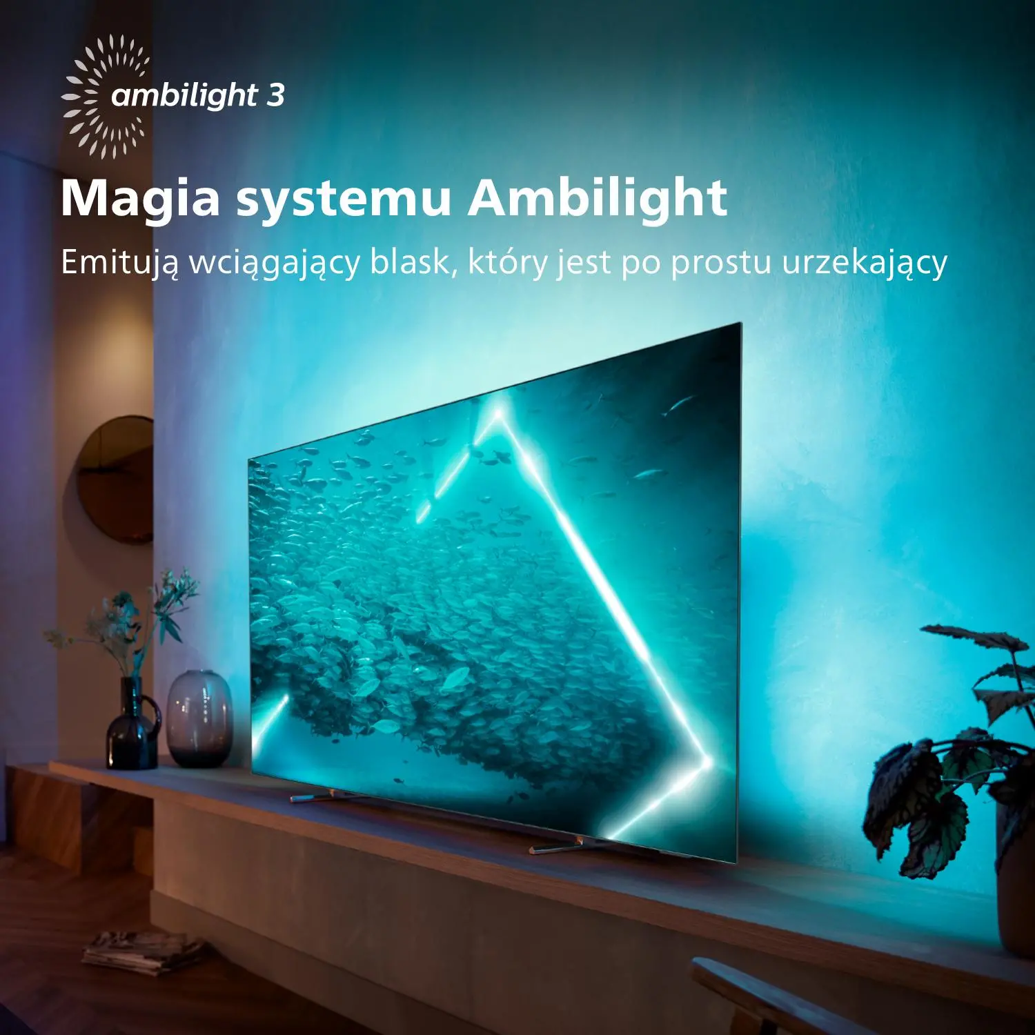 Telewizor Philips 55OLED707/12 55" OLED 4K 120Hz Android TV Ambilight Dolby Vision Dolby Atmos HDMI 2.1 DVB-T2