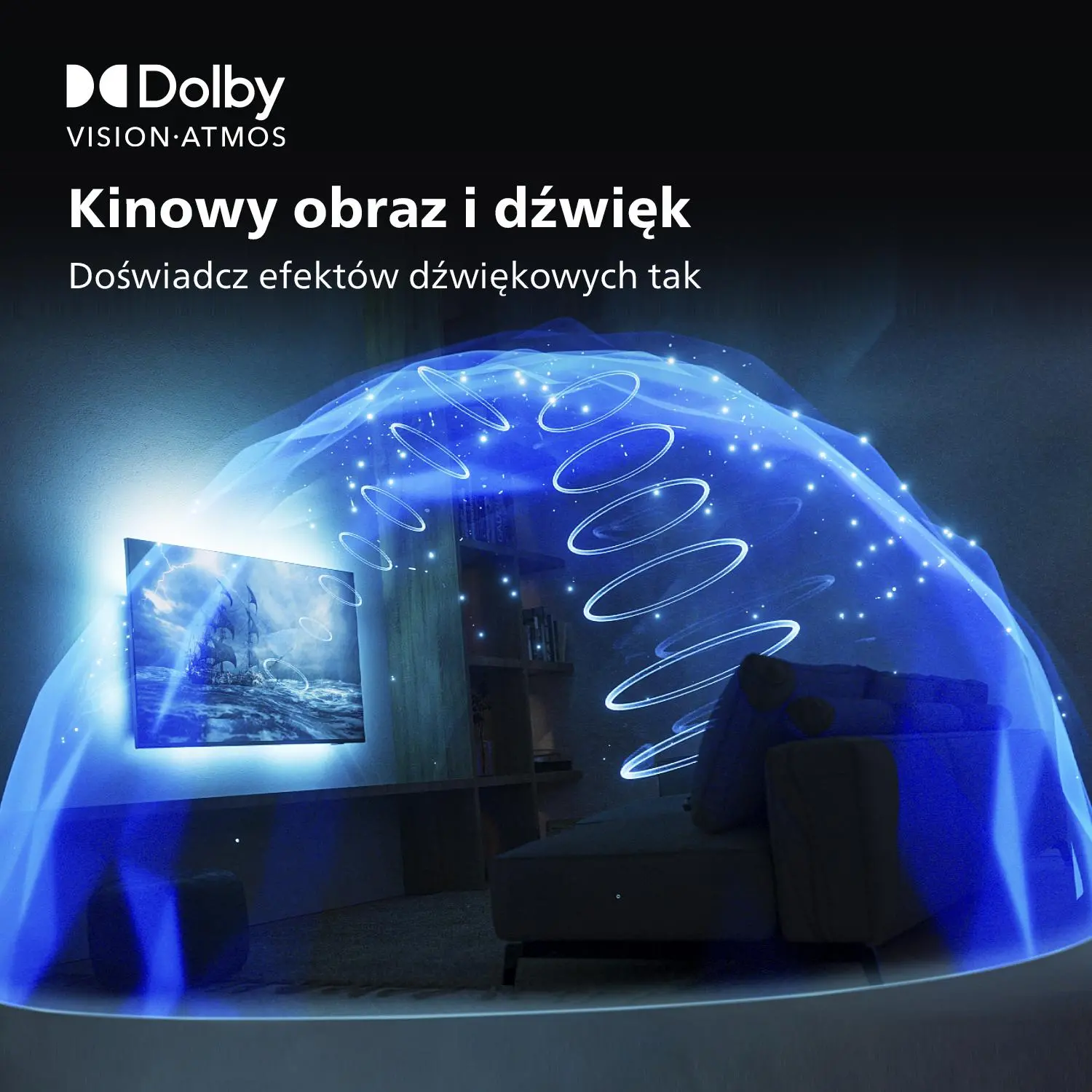 Telewizor Philips 55OLED707/12 55" OLED 4K 120Hz Android TV Ambilight Dolby Vision Dolby Atmos HDMI 2.1 DVB-T2