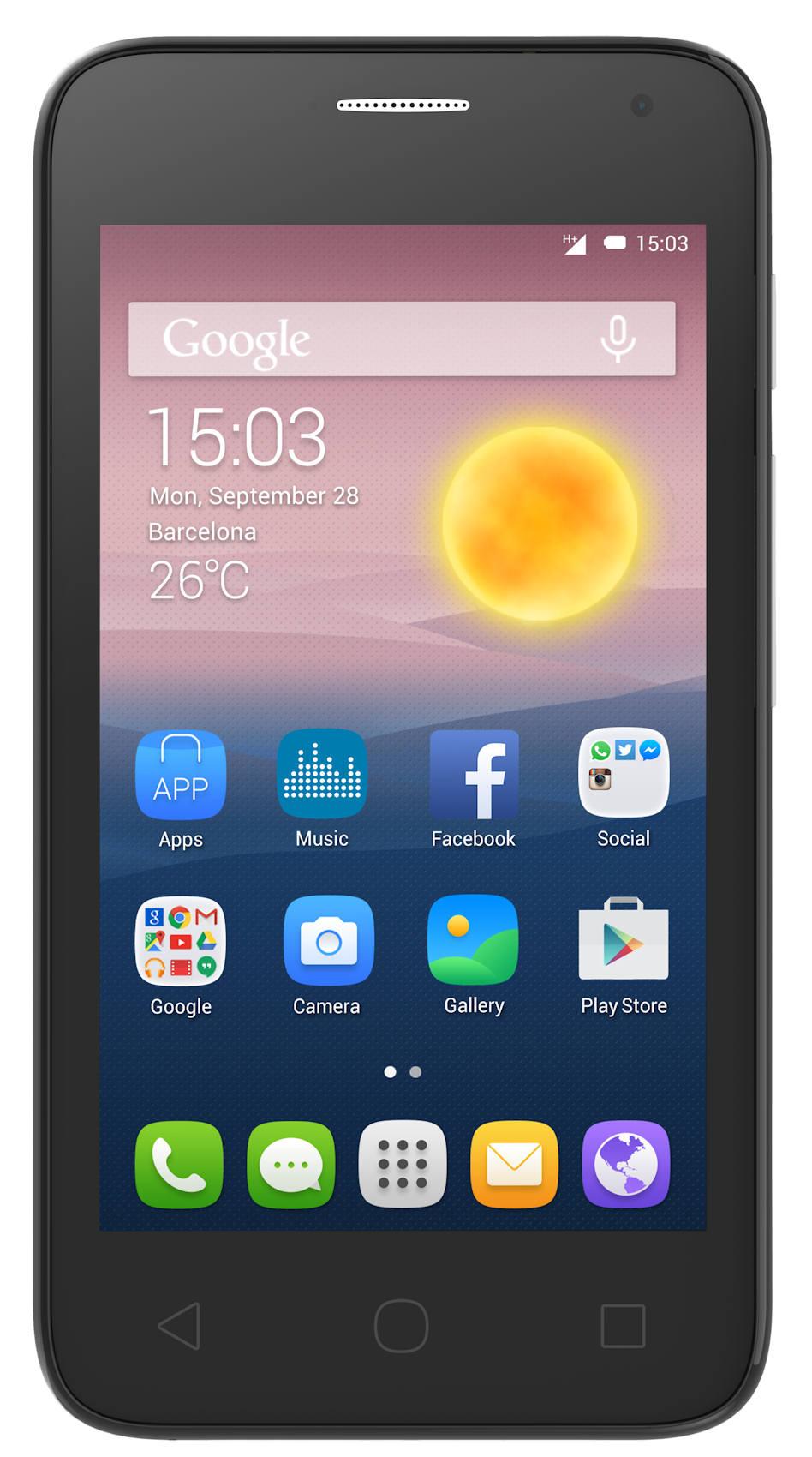 Smartfon ALCATEL ONETOUCH PIXI FIRST (srebrny)