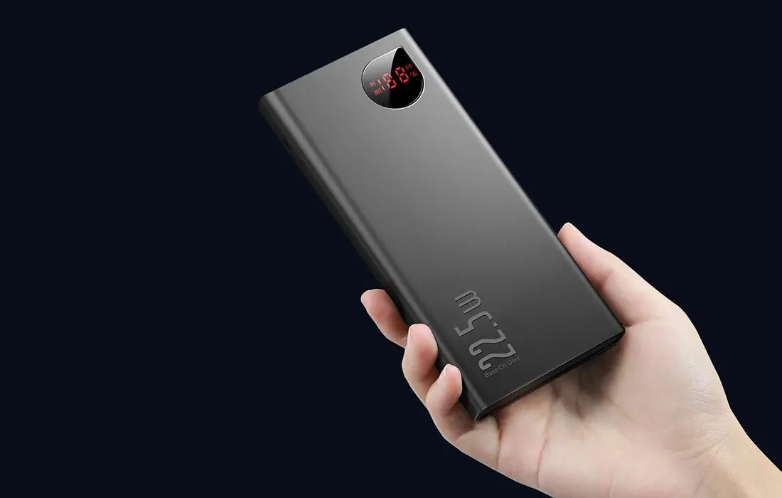 Powerbank Baseus PPAD000001 Adaman Metal 10000mAh 22,5W Czarny