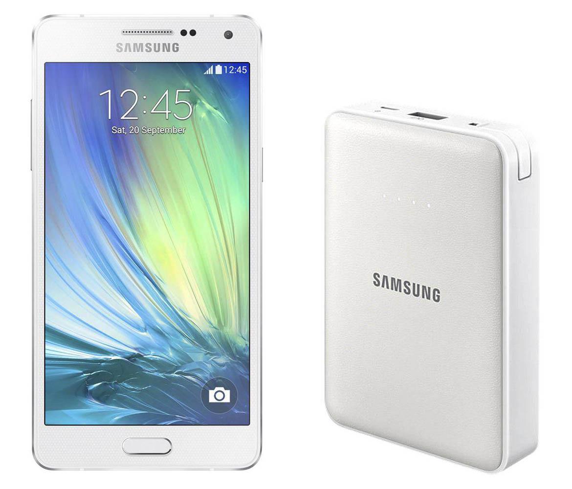 Smartfon Samsung Galaxy A5 SM-A500 (biały) + powerbank PG850BW