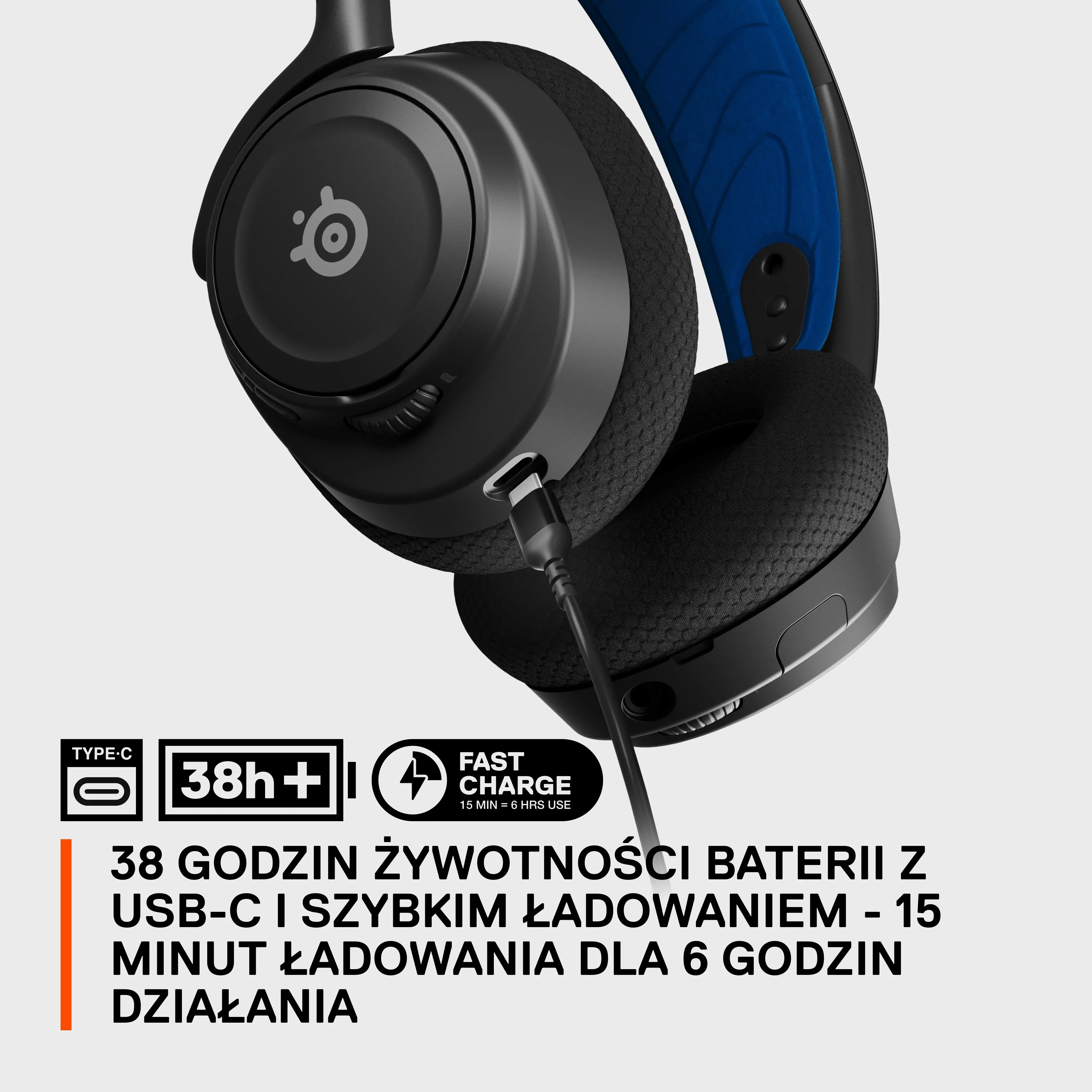 Słuchawki bezprzewodowe z mikrofonem SteelSeries Arctis Nova 7P Wireless Nauszne Czarny