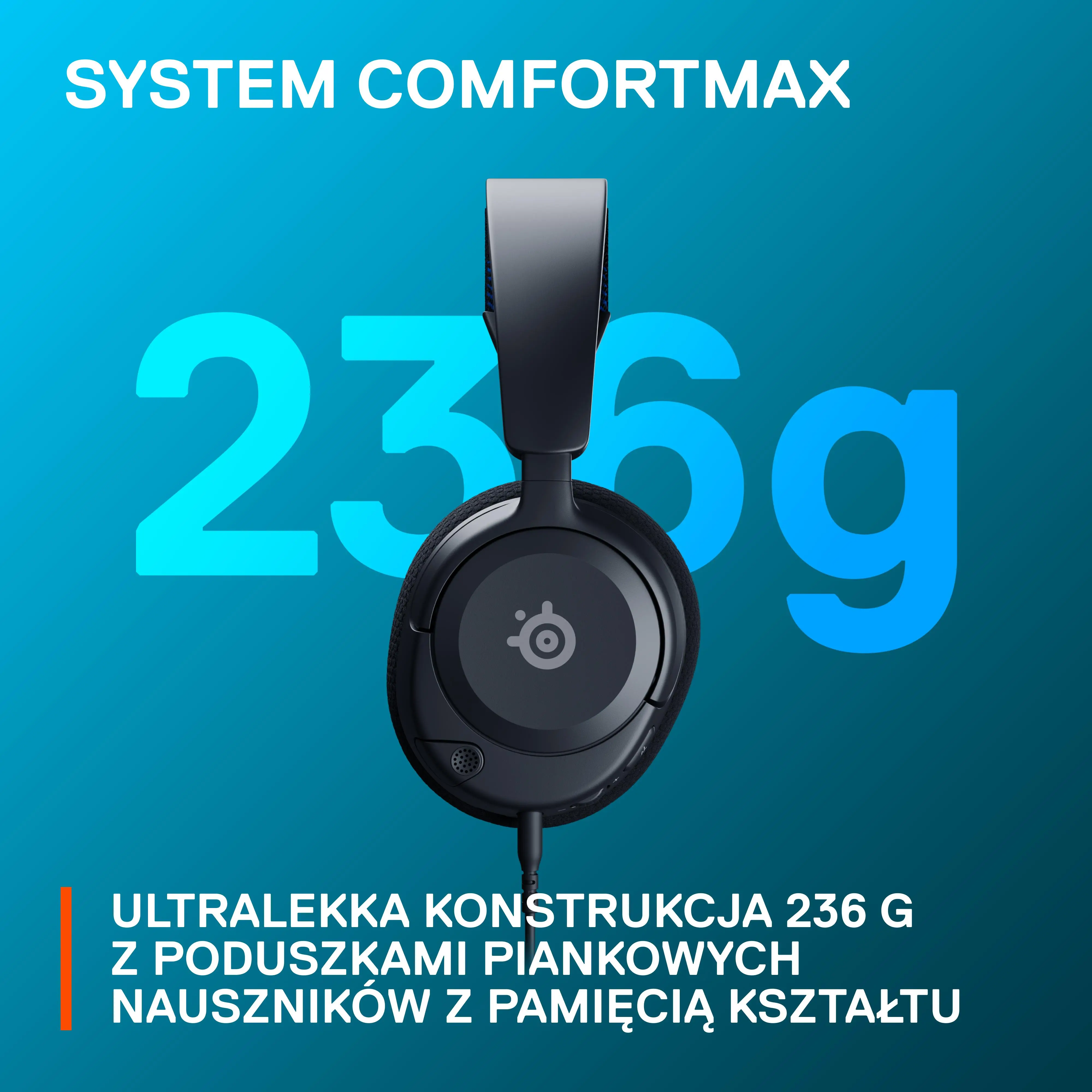 Słuchawki przewodowe z mikrofonem SteelSeries Arctis Nova 1 PS Nauszne Czarny