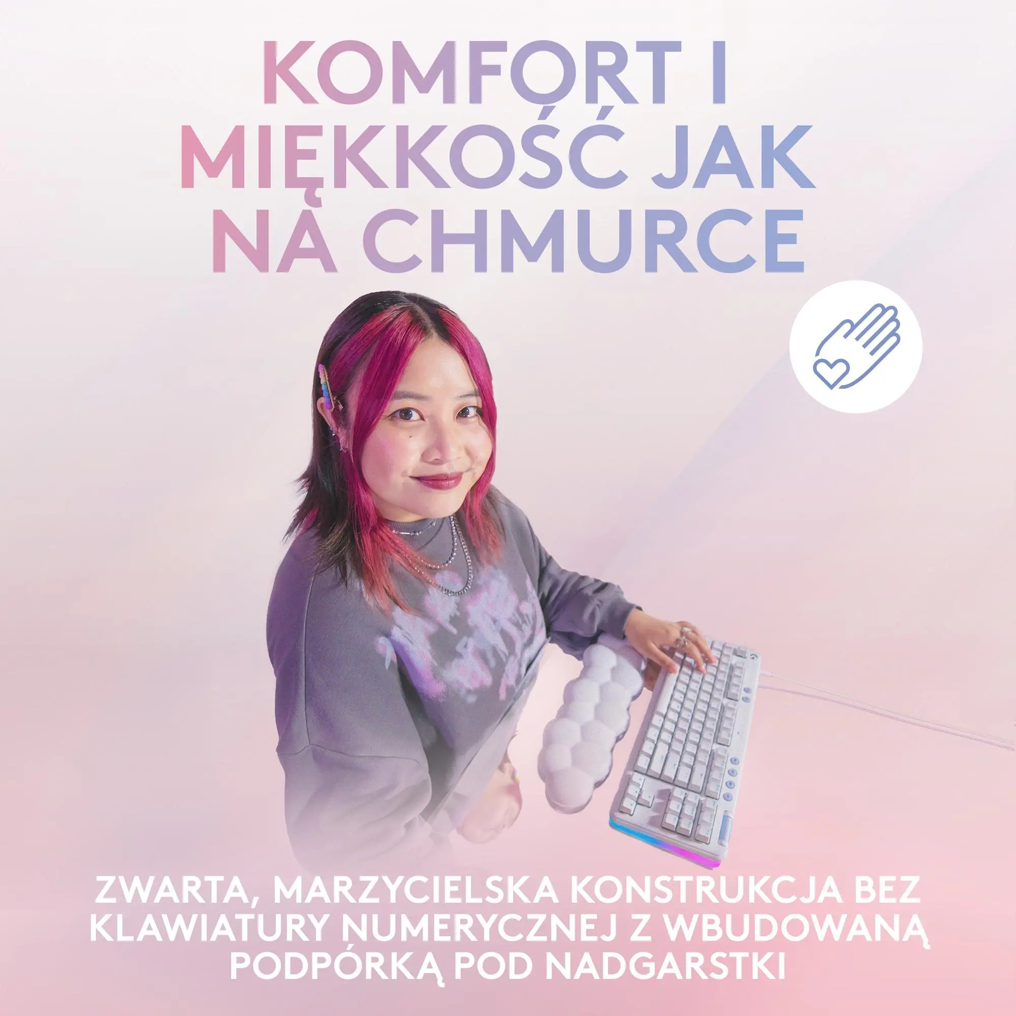 Klawiatura mechaniczna Logitech G713 Linear GX Linear Biały