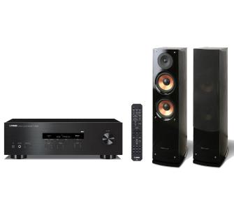 zestaw stereo Yamaha R-S202D (czarny), Pure Acoustics NOVA 6 (czarny)