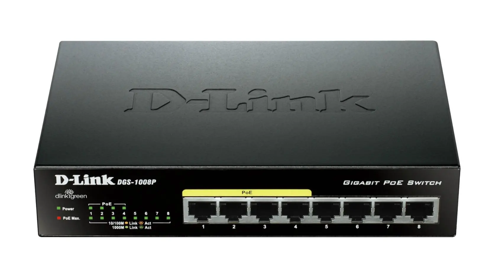 Switch D-Link DGS-1008P Czarny