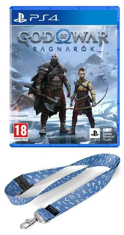 God of War Ragnarok Gra na PS4 (Kompatybilna z PS5) + smycz
