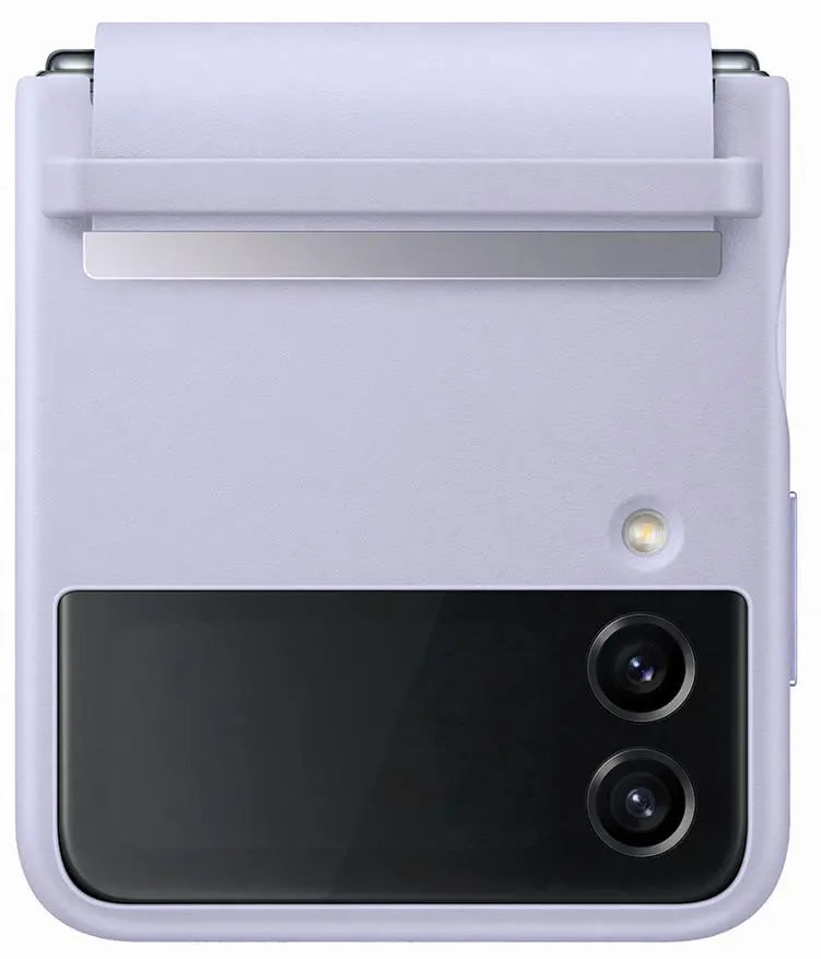 Etui Samsung Leather Cover do Galaxy Z Flip 4 Purpurowy