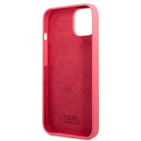 Etui Karl Lagerfeld Silicone Plaque KLHCP13SSLMP1PI do iPhone 13 mini