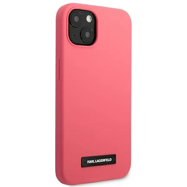Etui Karl Lagerfeld Silicone Plaque KLHCP13SSLMP1PI do iPhone 13 mini