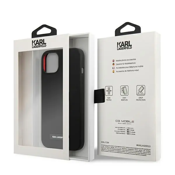 Etui Karl Lagerfeld Silicone Plaque KLHCP13SSLMP1K do iPhone 13 mini
