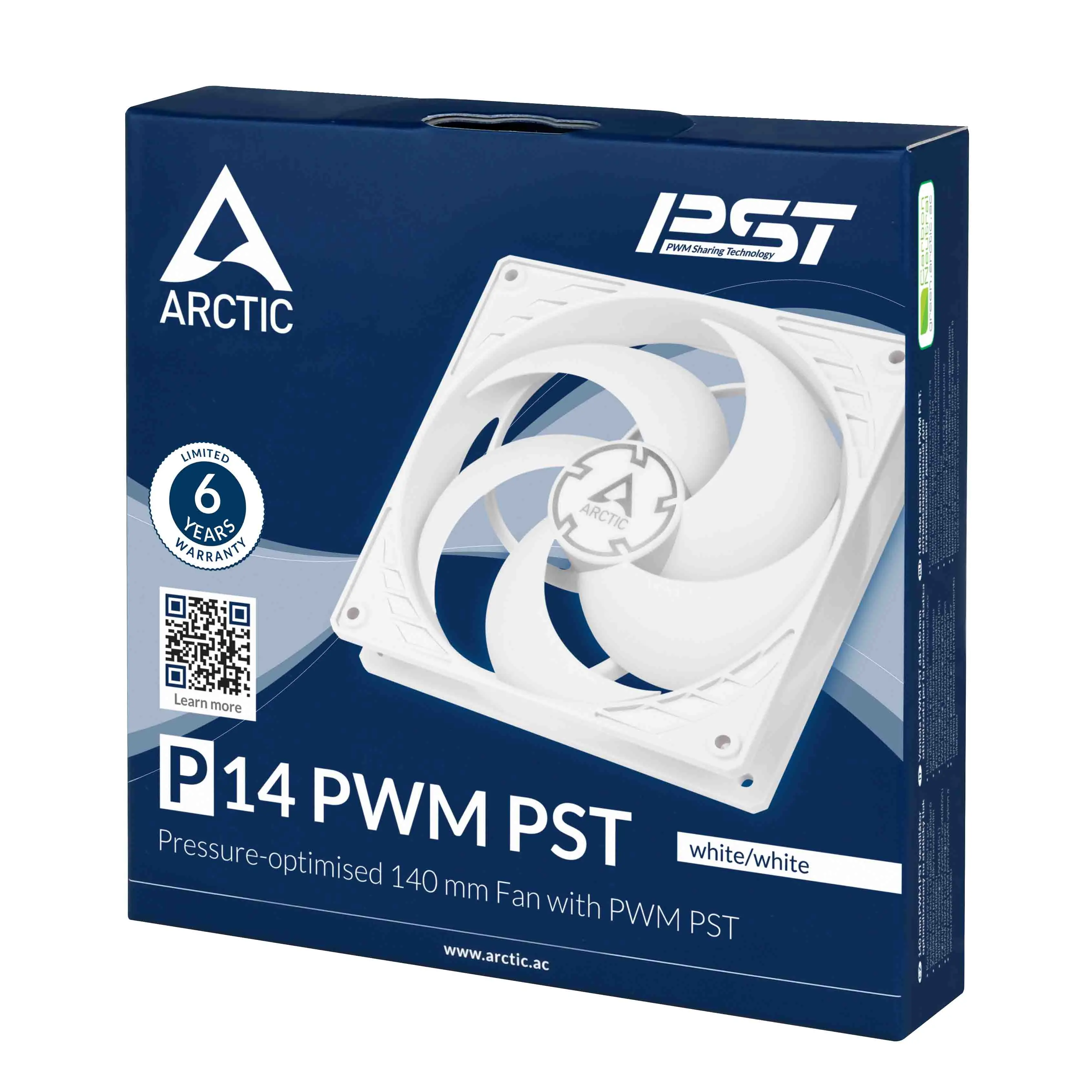 Wentylator Arctic P14 PWM PST 140mm Biały