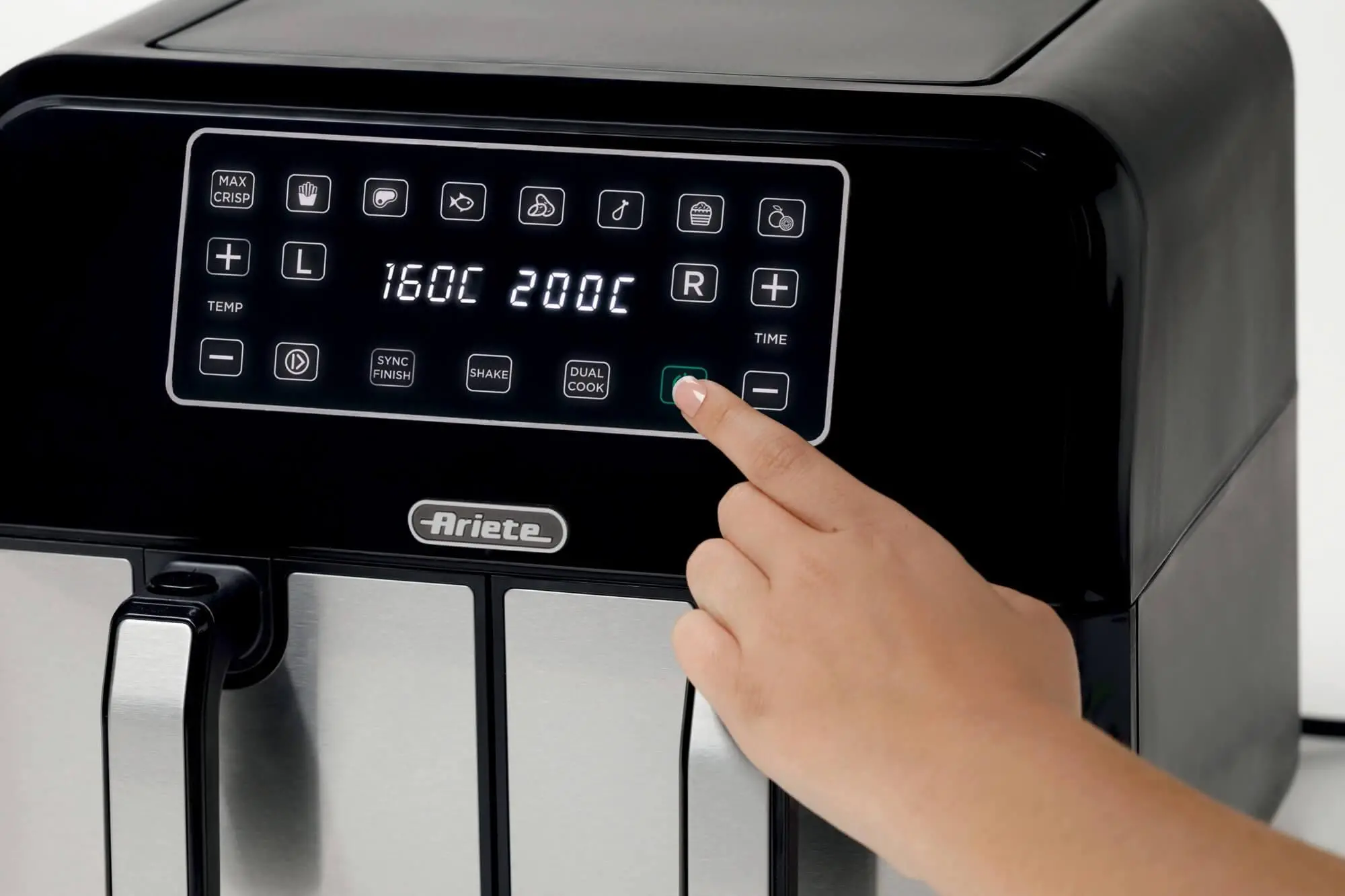 Frytkownica beztłuszczowa Ariete 4624/00 Air Fryer Dual Metal 1700W 8l