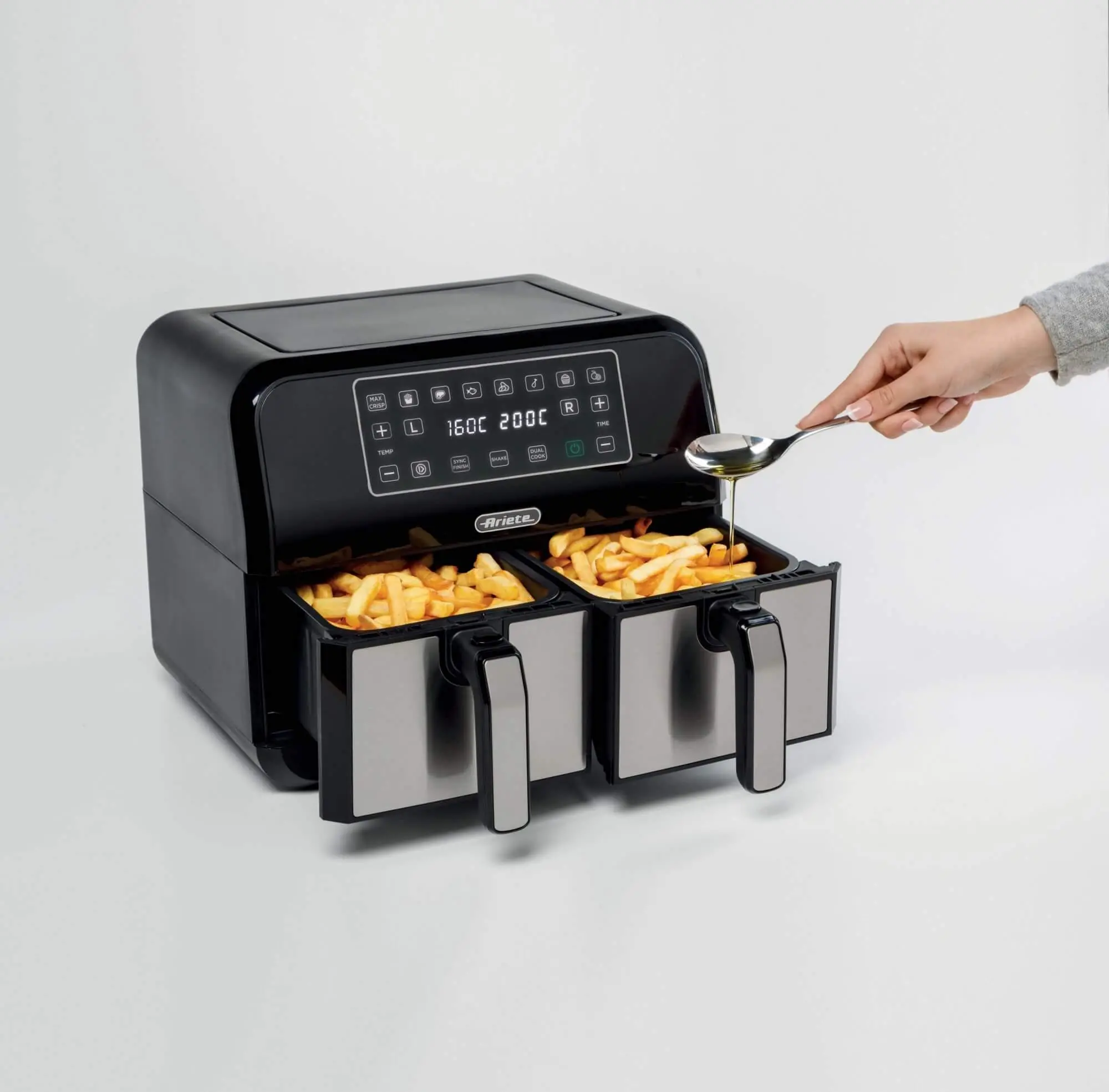 Frytkownica beztłuszczowa Ariete 4624/00 Air Fryer Dual Metal 1700W 8l