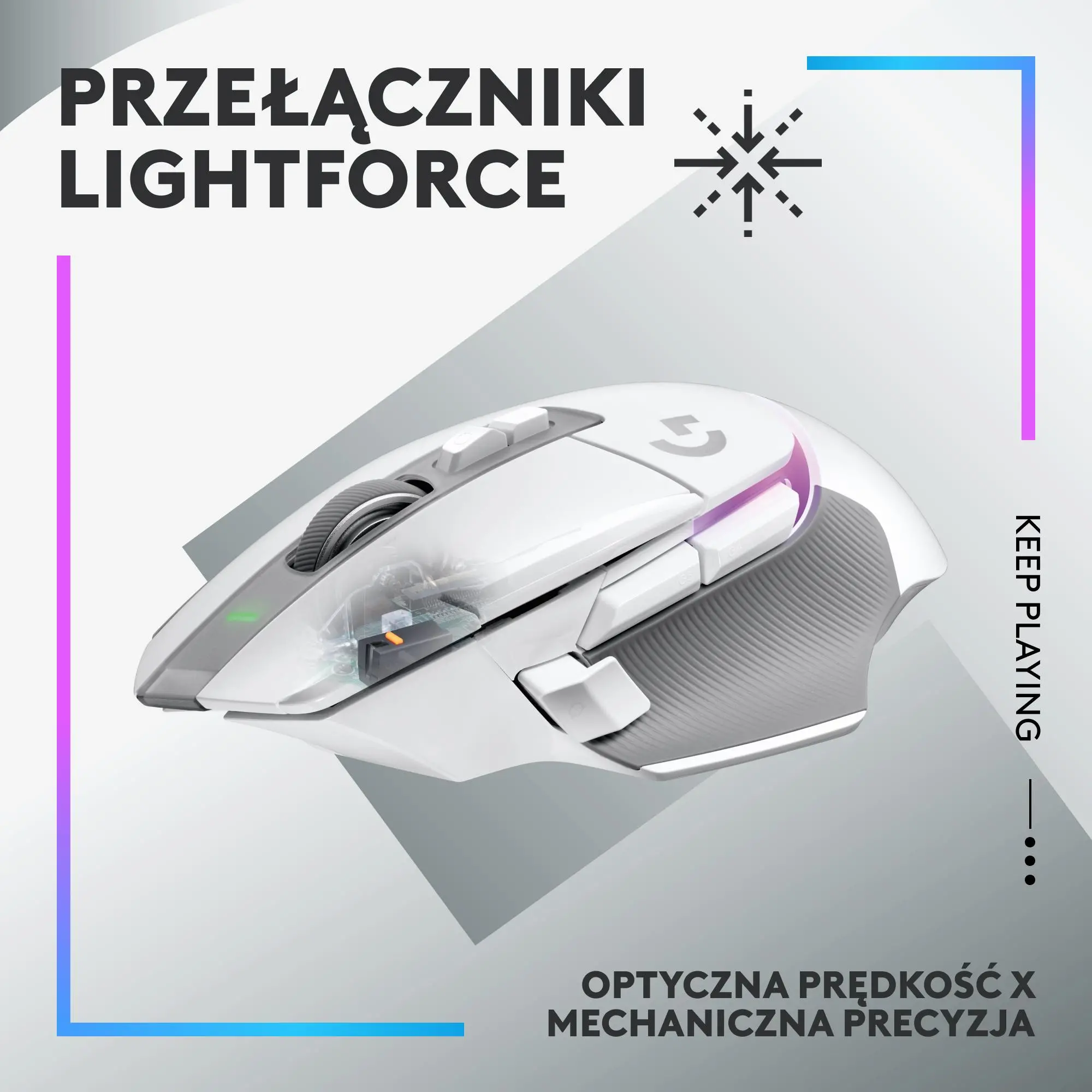 Myszka gamingowa Logitech G502 X Plus Biały