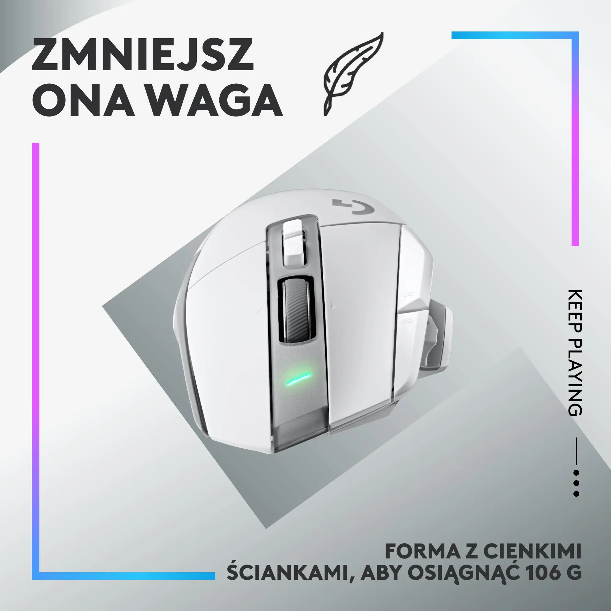 Myszka gamingowa Logitech G502 X Plus Biały