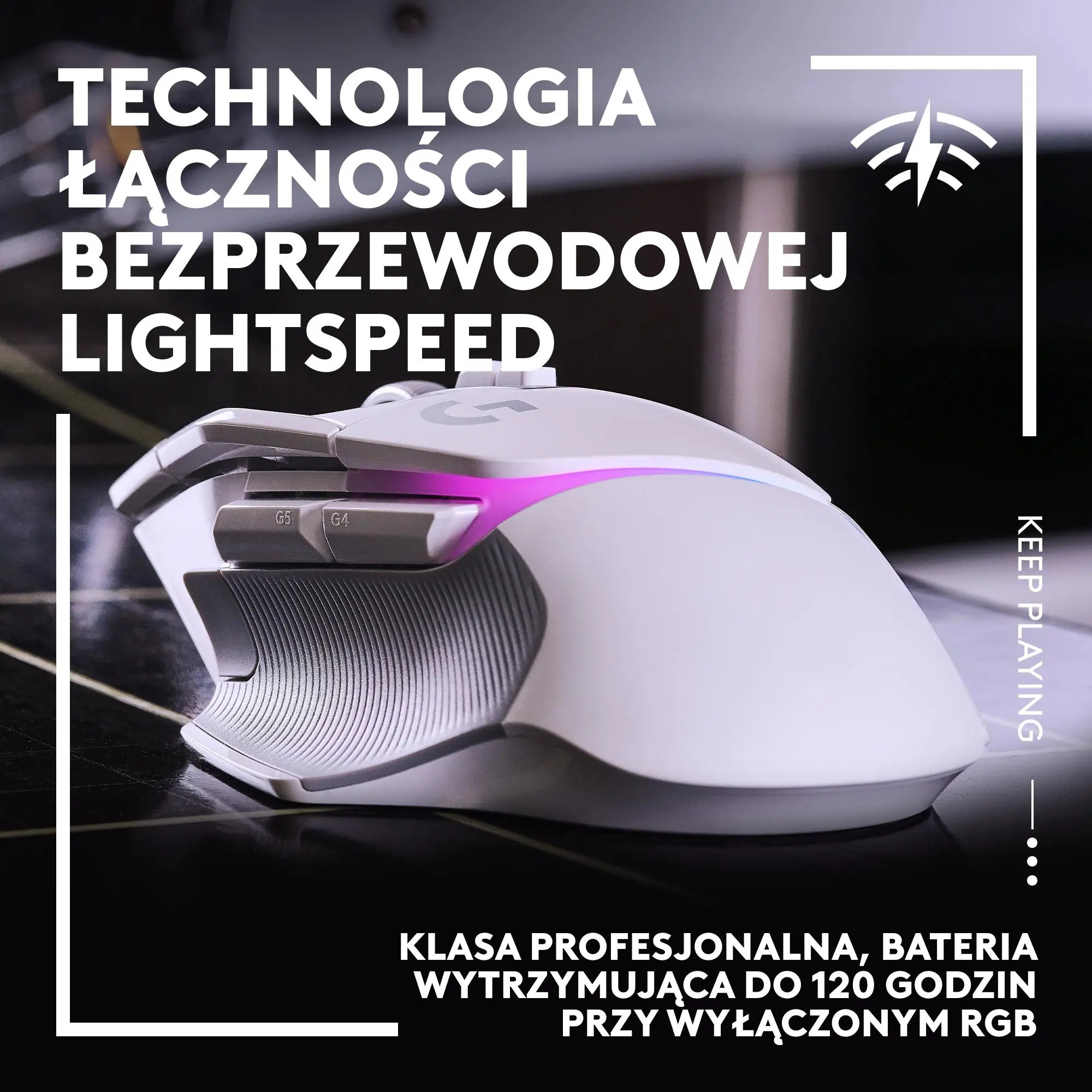 Myszka gamingowa Logitech G502 X Plus Biały