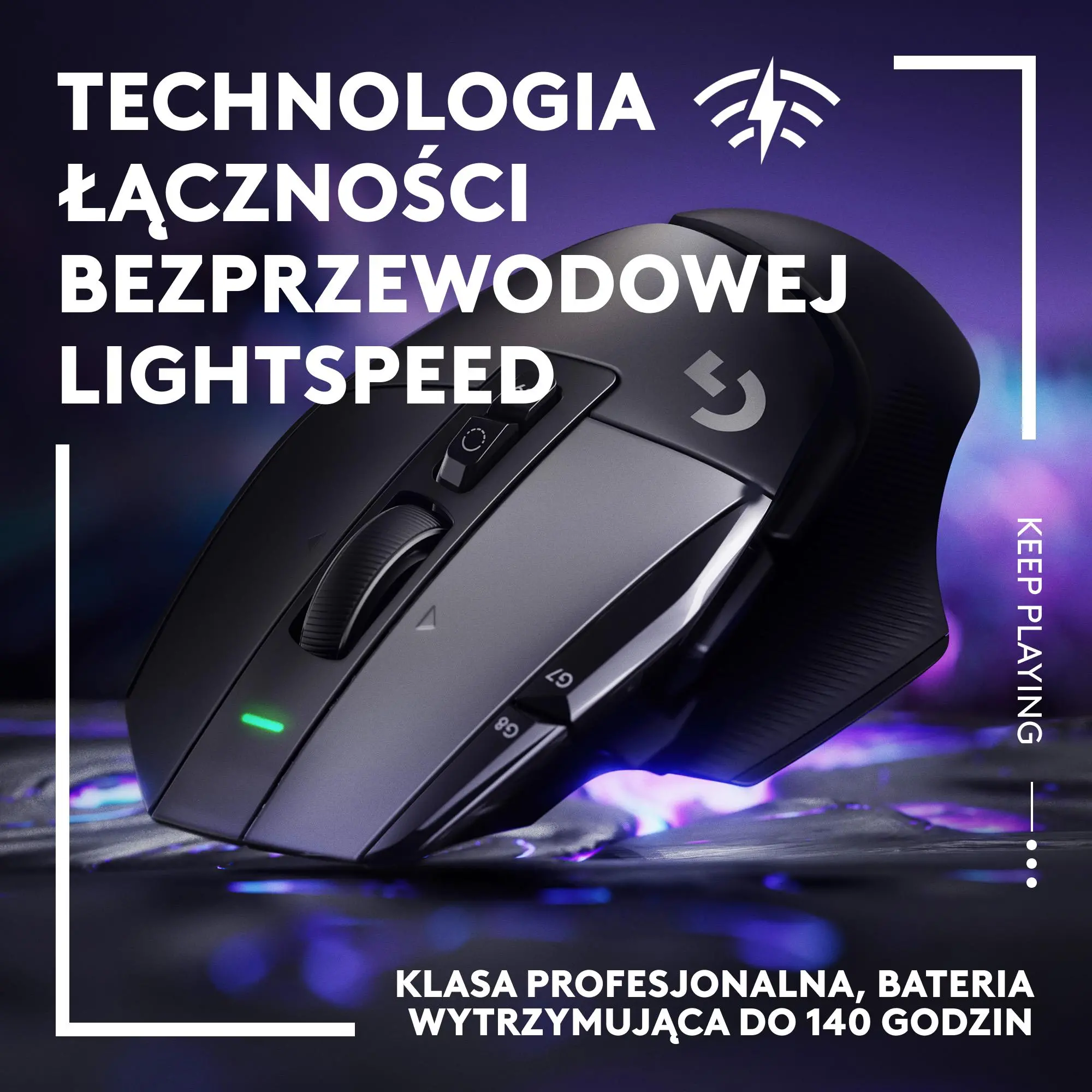 Myszka gamingowa Logitech G502 X Lightspeed Czarny