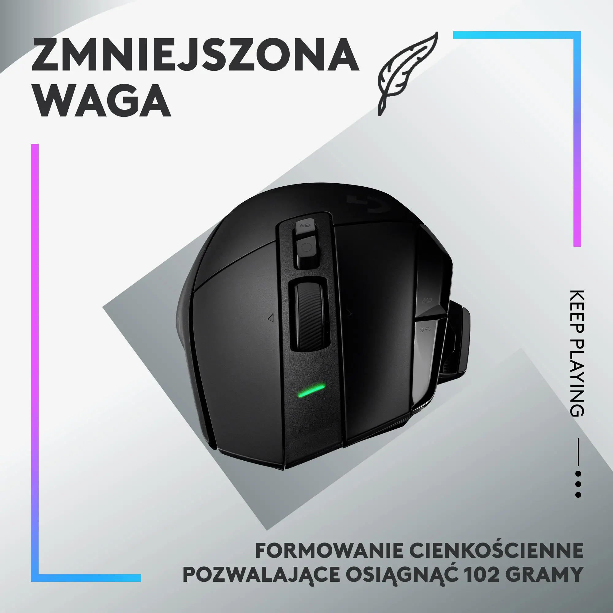 Myszka gamingowa Logitech G502 X Lightspeed Czarny