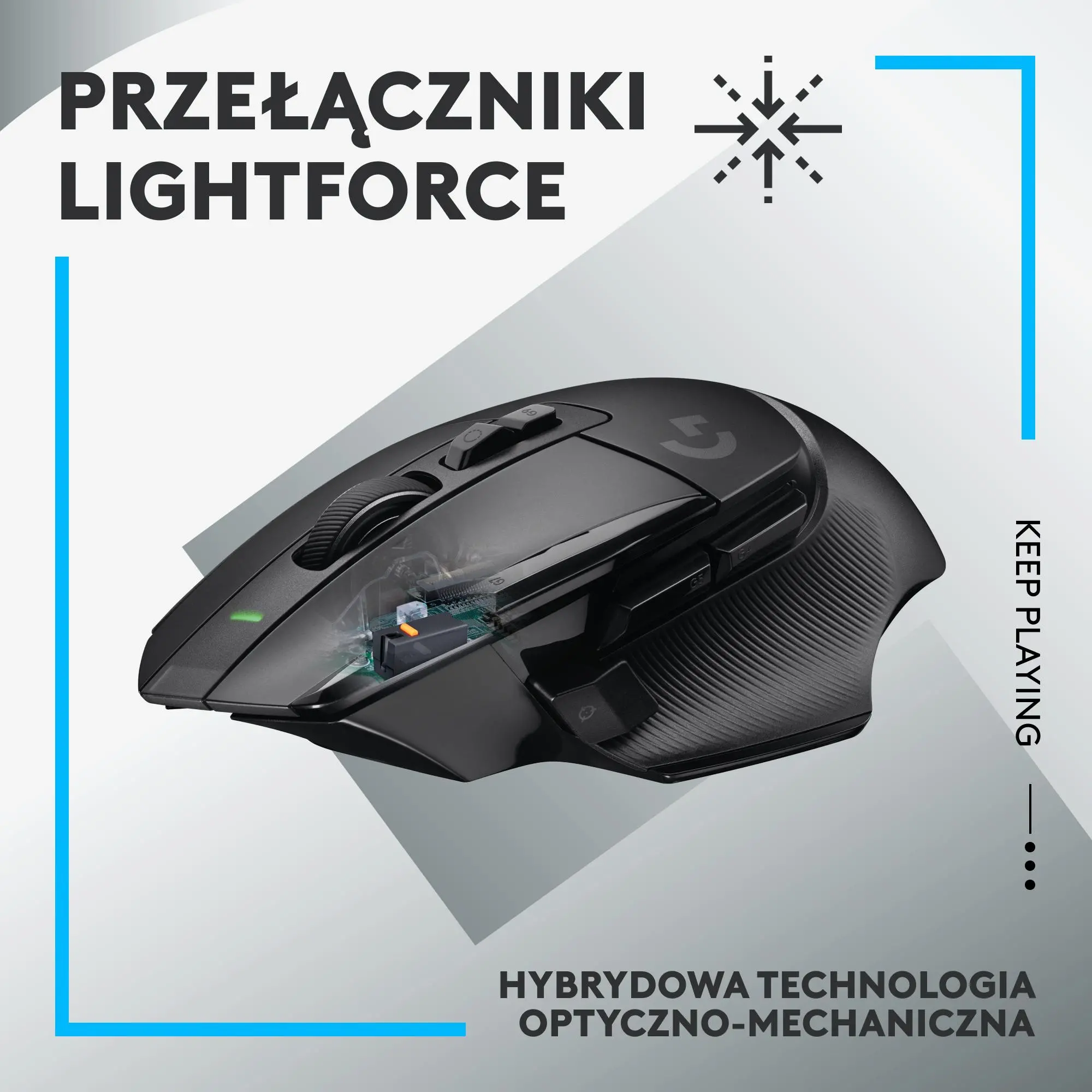 Myszka gamingowa Logitech G502 X Lightspeed Czarny